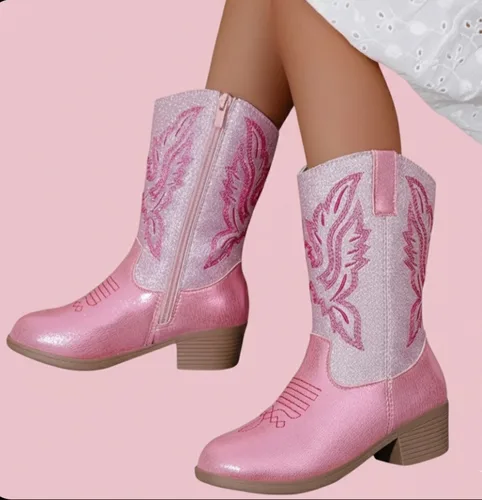 מגף בוקרים ורוד בנות